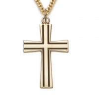 24" Ch G/ss Cross With Black