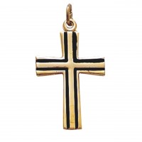 18" Ch G/ss Cross With Black