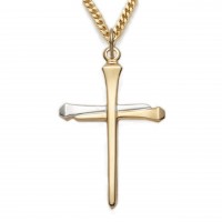 24" Ch G/ss Twotone Nail Cross