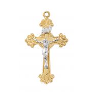 18" Ch G/ss Fancy Crucifix
