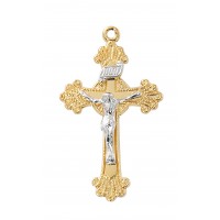18" Ch G/ss Fancy Crucifix