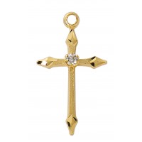 16/18" Ch G/ss Cross W/stone