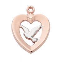 Rose Gold Sterling SilverTwo-tone Dove