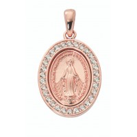 18" Ch Rose Gold Crystal Mirac