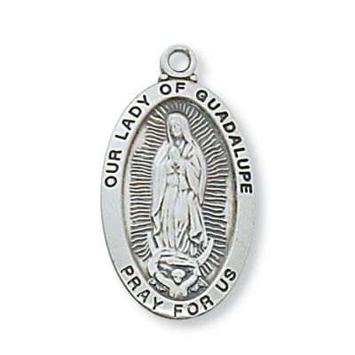 Sterling Silver Our Lady of Guadalupe 18 inch Necklace Chain - 735365567454 - L500GU