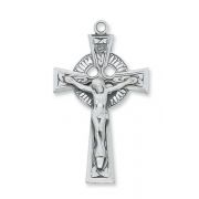 Sterling Silver Crucifix 24 inch Necklace Chain & Box