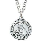 Sterling Silver Saint Augustine 20 inch Necklace Chain & Gift Box