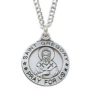 Sterling Silver Saint Gregory 20 inch Necklace Chain & Box