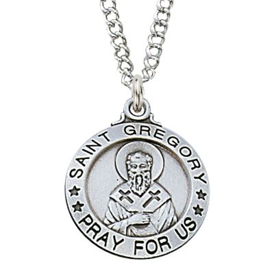 Sterling Silver Saint Gregory 20 inch Necklace Chain & Box - 735365569762 - L600GY