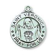 Sterling Silver Saint Veronica 20 inch Necklace Chain & Box