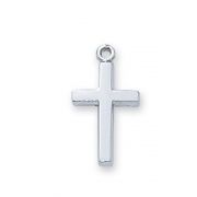 Sterling Silver Cross 13in Baby Necklace/Gift Box