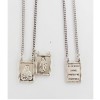 Sterling Silver 2pc Scapular 30 inch Necklace Chain & Gift Box