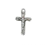 Sterling Silver Baby Crucifix 13in. Rhodium Chain