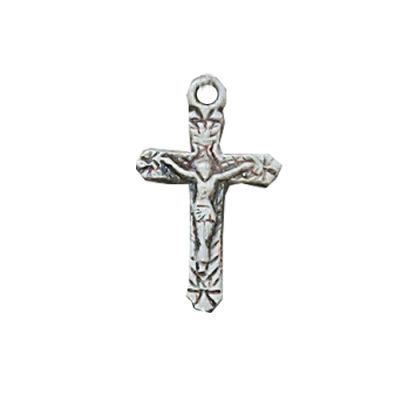 Sterling Silver Baby Crucifix 13in. Rhodium Chain - 735365713318 - L66BT