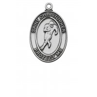 Pewter Oval Football Medal