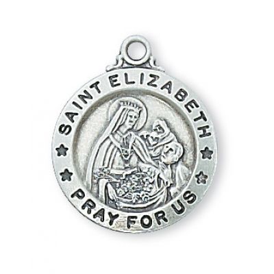 Sterling Silver Saint Elizabeth 18 inch Necklace Chain & Gift Box - 735365488919 - L700EZ