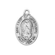 Sterling Silver Our Lady Of Guadalupe 16 Ch&bx"