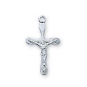 Sterling Silver 5/8 inch Crucifix 16 inch Chain & Gift Box
