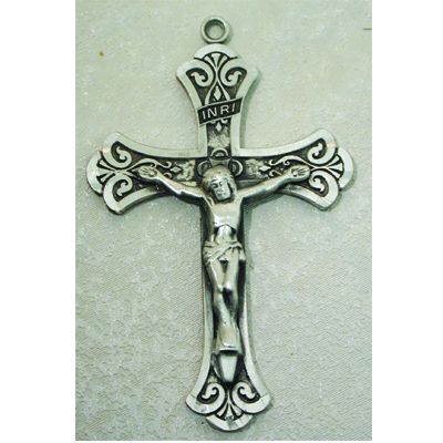 Sterling Silver 1-14/16in. Crucifix 24 inch Chain Necklace & Box - 735365524921 - L8085