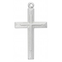 24" Ch Ss Cross With Cross