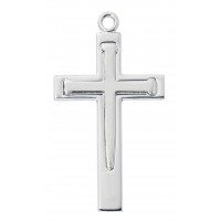24" Ch Ss Cross W/nail