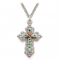 18" Ch Ss Cloisonne Enamel Cro