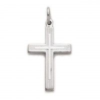 18" Ch Ss Cross W/ Cross