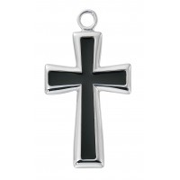 24" Ch Ss Cross W/black Fill