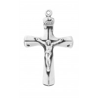 20" Ch Ss Flared Crucifix