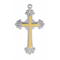 18" Ch Sterling 2-tone Cross