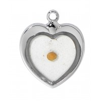 18" Ch Ss Heart/mustard Seed