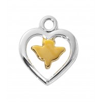 16/18" Ch Ss Heart With Dove