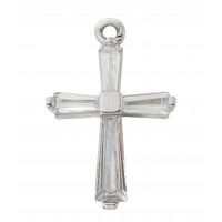16-18" Ch Ss Crystal Baguette Cro