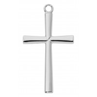 24" Ch Sterling Silver Cross