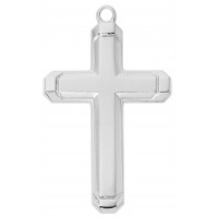 24" Ch Sterling Silver Cross