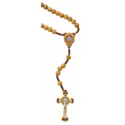 7mm Olive Wood Saint Benedict Rosary