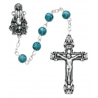 Blue Miraculous Rosary -