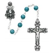 Blue Miraculous Rosary -