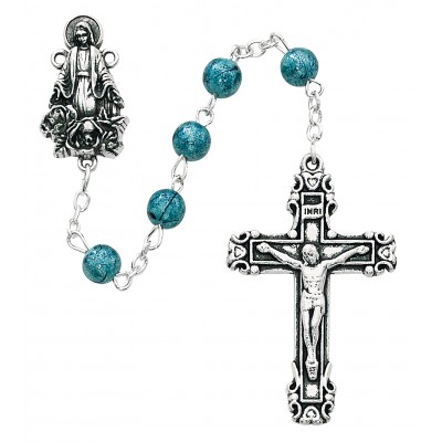 Blue Miraculous Rosary - 735365507672 - P232F