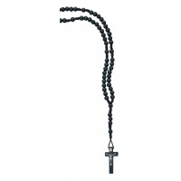 Blue Wood Corded Rosary