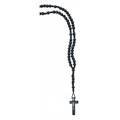 Blue Wood Corded Rosary - 735365523283 - P242X