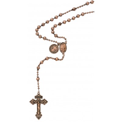 Copper Plated St. Benedict Rosary 735365509218 - P251R