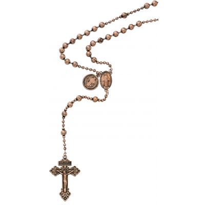 Copper Plated St. Bend Rosary - 735365515264 - P251C