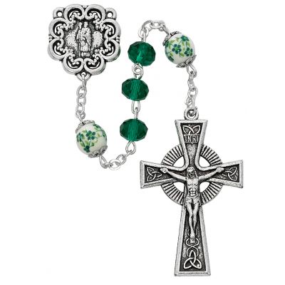 Green Crystal St.pat Rosary - 735365532728 - P369R