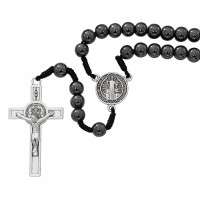 8mm Cord St. Ben Hematite Card