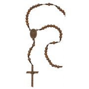 Copper Rose Corded Rosary W/