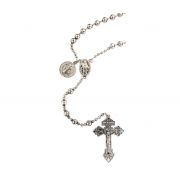 Silver Plated St. Bend Rosary