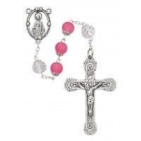 8mm Pink Rsy With 10mm Crystal Of