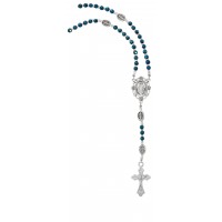 Blue Crystal Necklace With