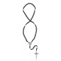 6mm Hematite Corded St. Benedi